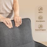 Pasukamos valgomojo kėdės su porankiais ir minkštais apmušalais 2 vnt. – Paveikslėlis 4