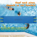 Patvarus plūduriuojantis XPE putų kilimėlis su integruota pagalve (Mėlyna) – Paveikslėlis 3