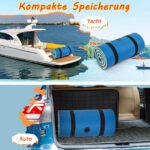 Patvarus plūduriuojantis XPE putų kilimėlis su integruota pagalve (Mėlyna) – Paveikslėlis 5