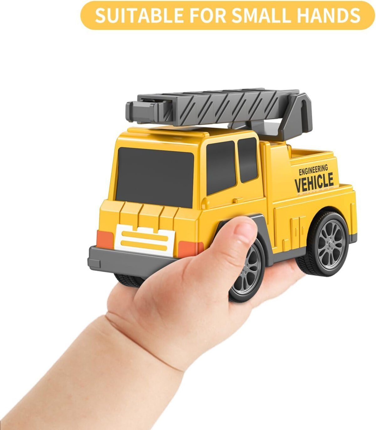 Penkių statybinių mašinų rinkinys su tralu – Paveikslėlis 7