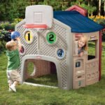 Plastikinis daugiafunkcis žaidimų namelis su keturiomis teminėmis zonomis – Paveikslėlis 3