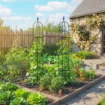 Plieninių sodo obeliskų komplektas (2 vnt.) 174 cm aukščio lengvai surenkamas – Paveikslėlis 8