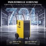 Pramoninis oro sausintuvas 70 l/parą su ratukais – Paveikslėlis 4