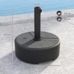 Pripildomas skėčio stovas iš HDPE iki 20 kg – Paveikslėlis 3