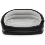 Pripučiama 2-vietė sofa su aksomine danga (Pilka)