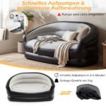 Pripučiama 2-vietė sofa su aksomine danga (Pilka) – Paveikslėlis 3