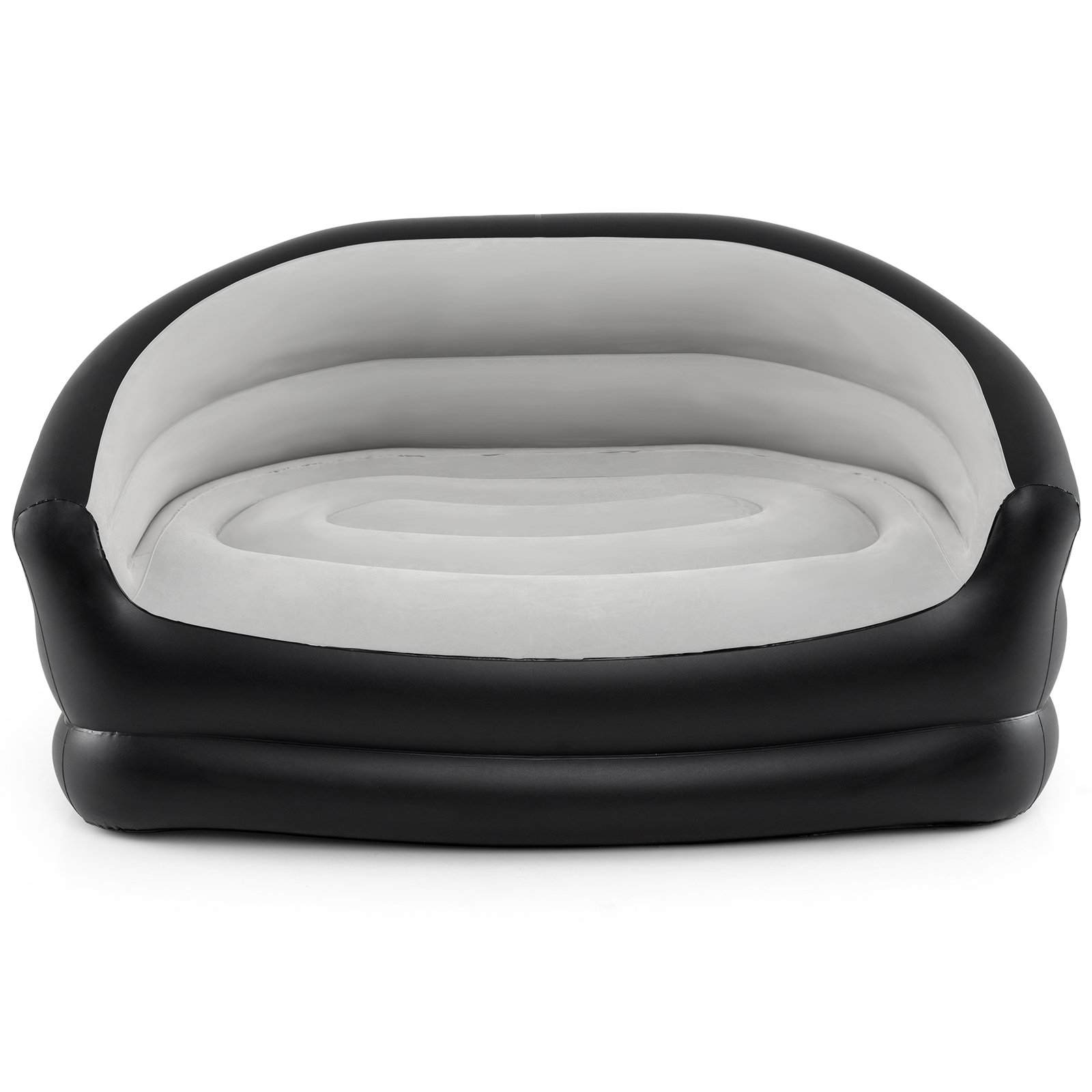 Pripučiama 2-vietė sofa su aksomine danga (Pilka)