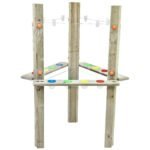 Pušinis trišakis lauko meno centras su skaidraus akrilo lentomis – Paveikslėlis 5