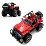 Raudonas inercinis džipas su garso ir šviesos efektais – Paveikslėlis 12