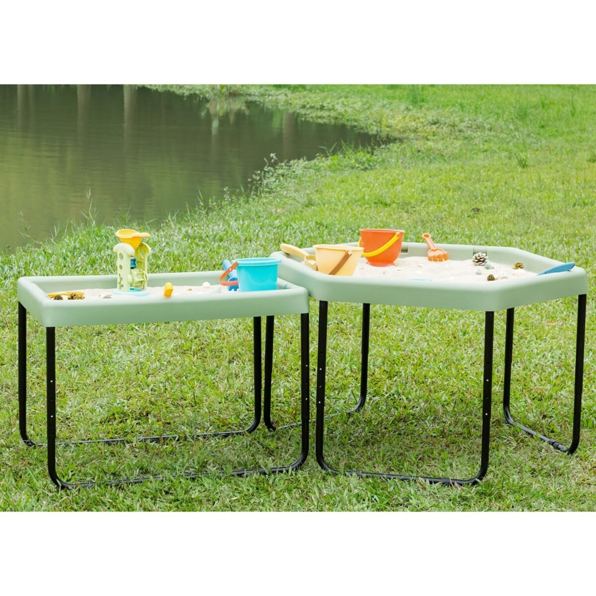 Reguliuojamo aukščio stačiakampis staliukas smėliui ir vandeniui – Paveikslėlis 3
