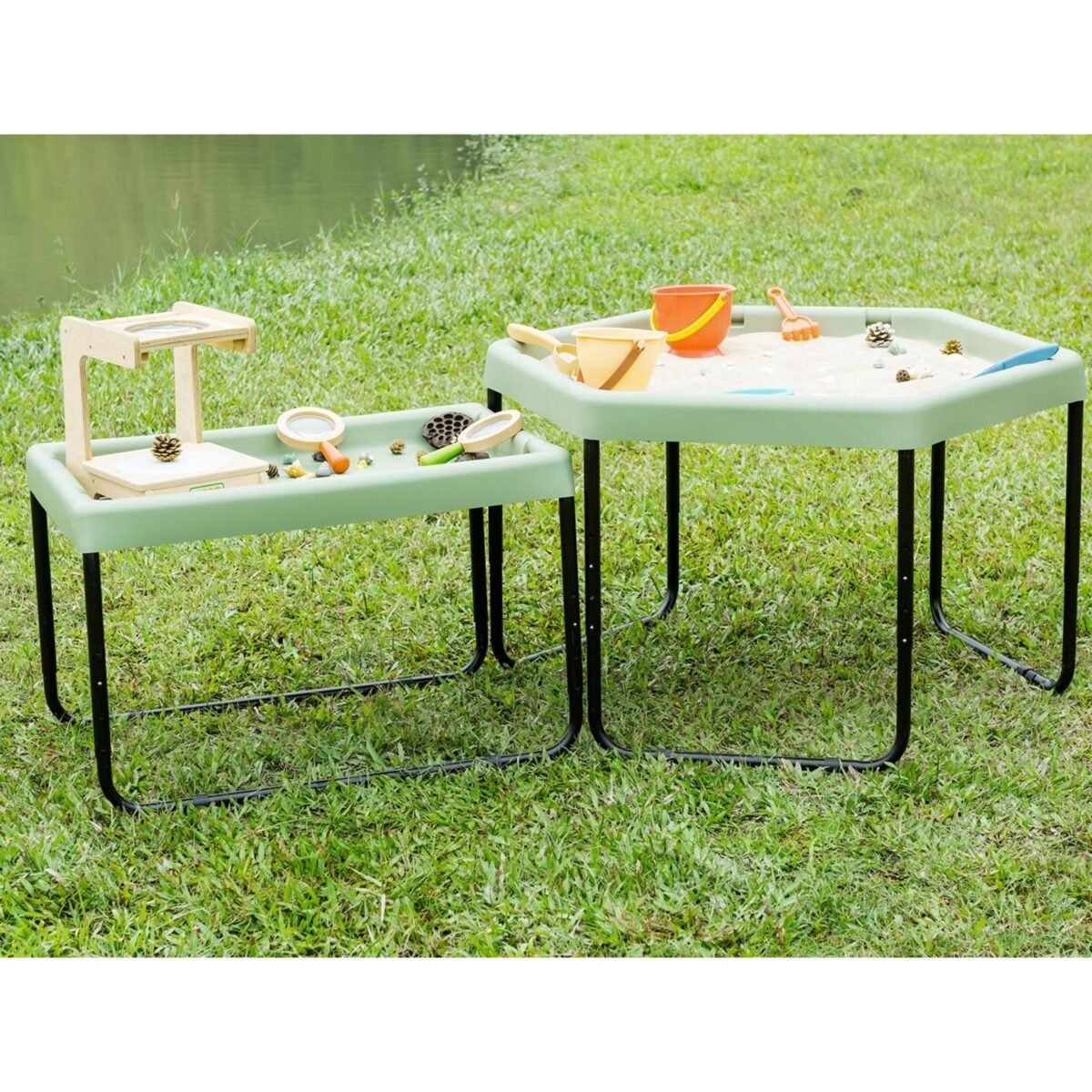 Reguliuojamo aukščio stačiakampis staliukas smėliui ir vandeniui – Paveikslėlis 7