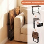 Reguliuojamo aukščio sulankstomas C formos staliukas (Kaimiška ruda) – Paveikslėlis 4