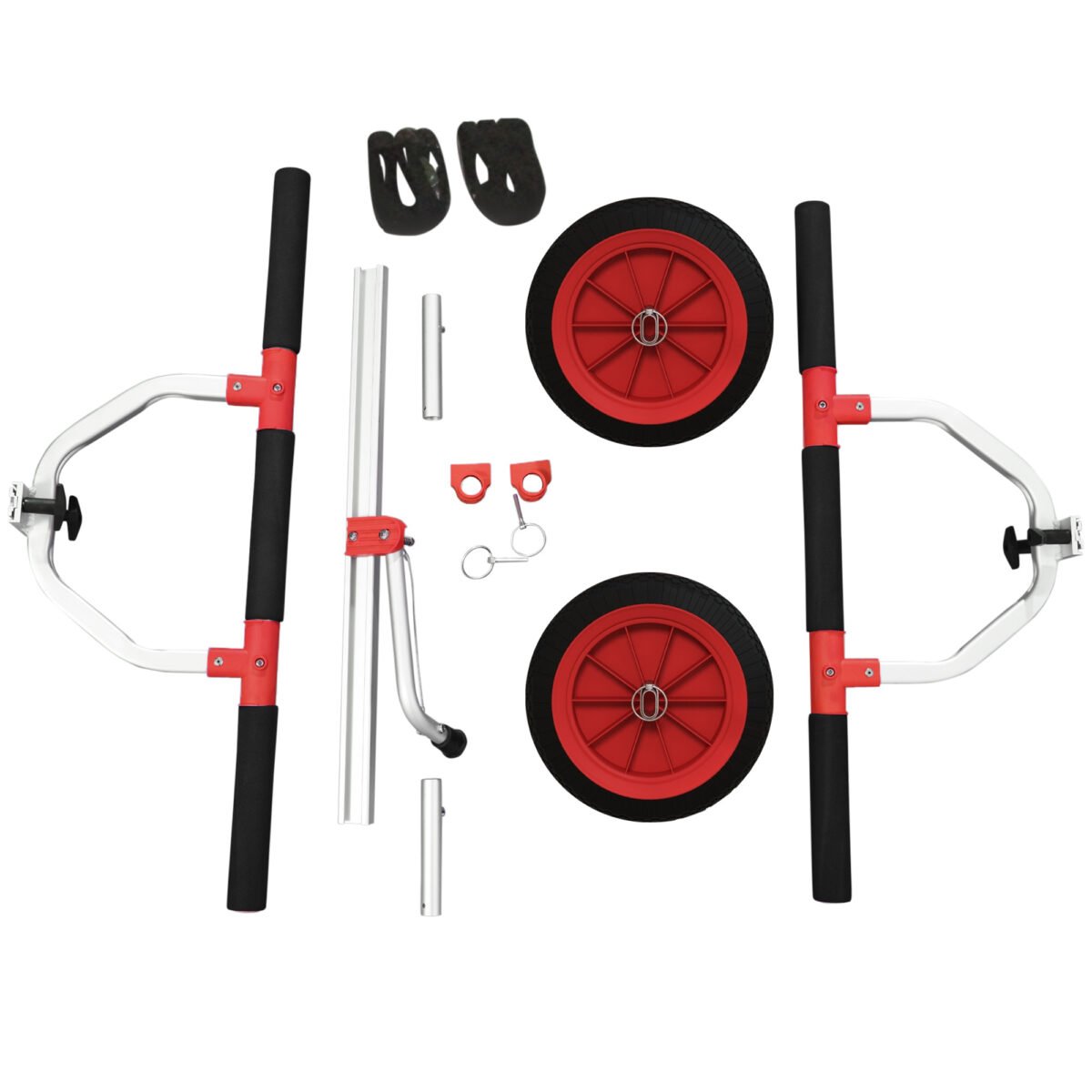 Reguliuojamo pločio aliumininis valčių vežimėlis iki 100 kg – Paveikslėlis 8