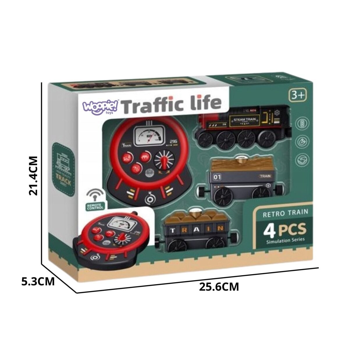 Retro traukinukas, valdomas pulteliu, 4 dalių – Paveikslėlis 4