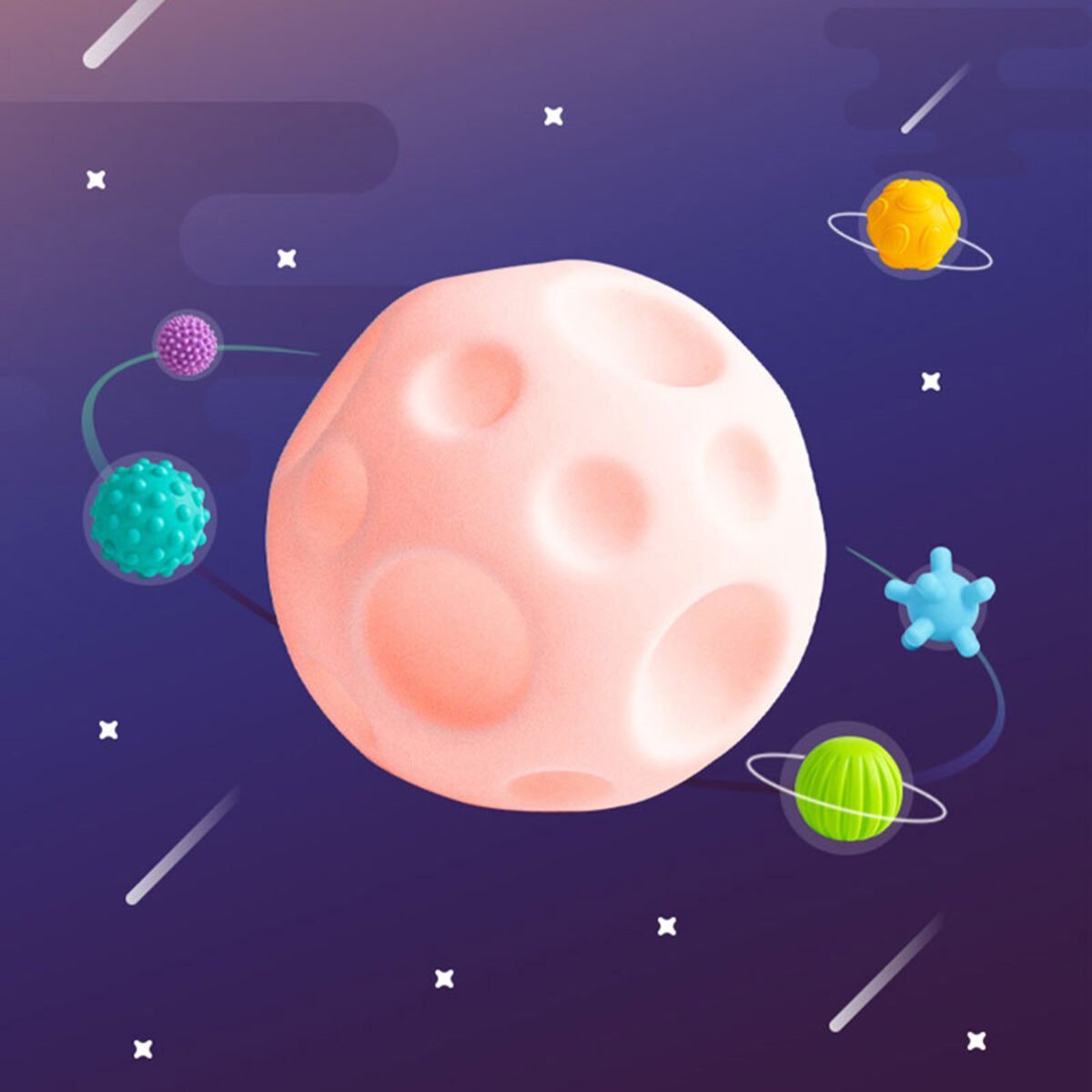 Sensorinės kramtomosios kaladėlės, 6 vnt. – Paveikslėlis 7