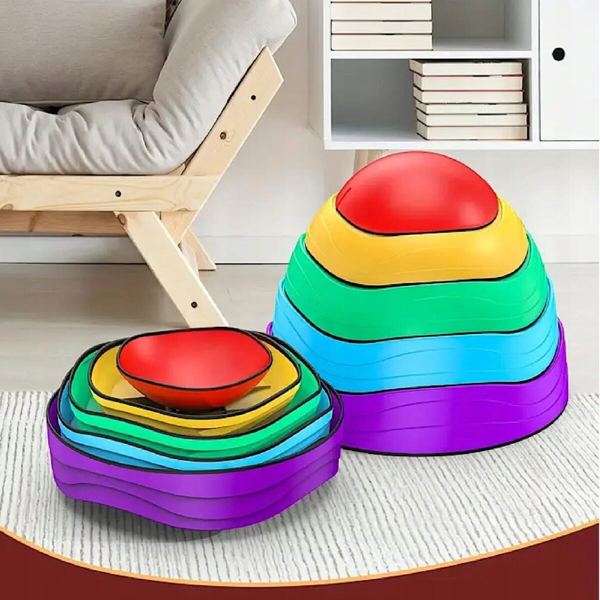 Sensorinių balansavimo akmenų rinkinys vaikams, 5 vnt. – Paveikslėlis 4