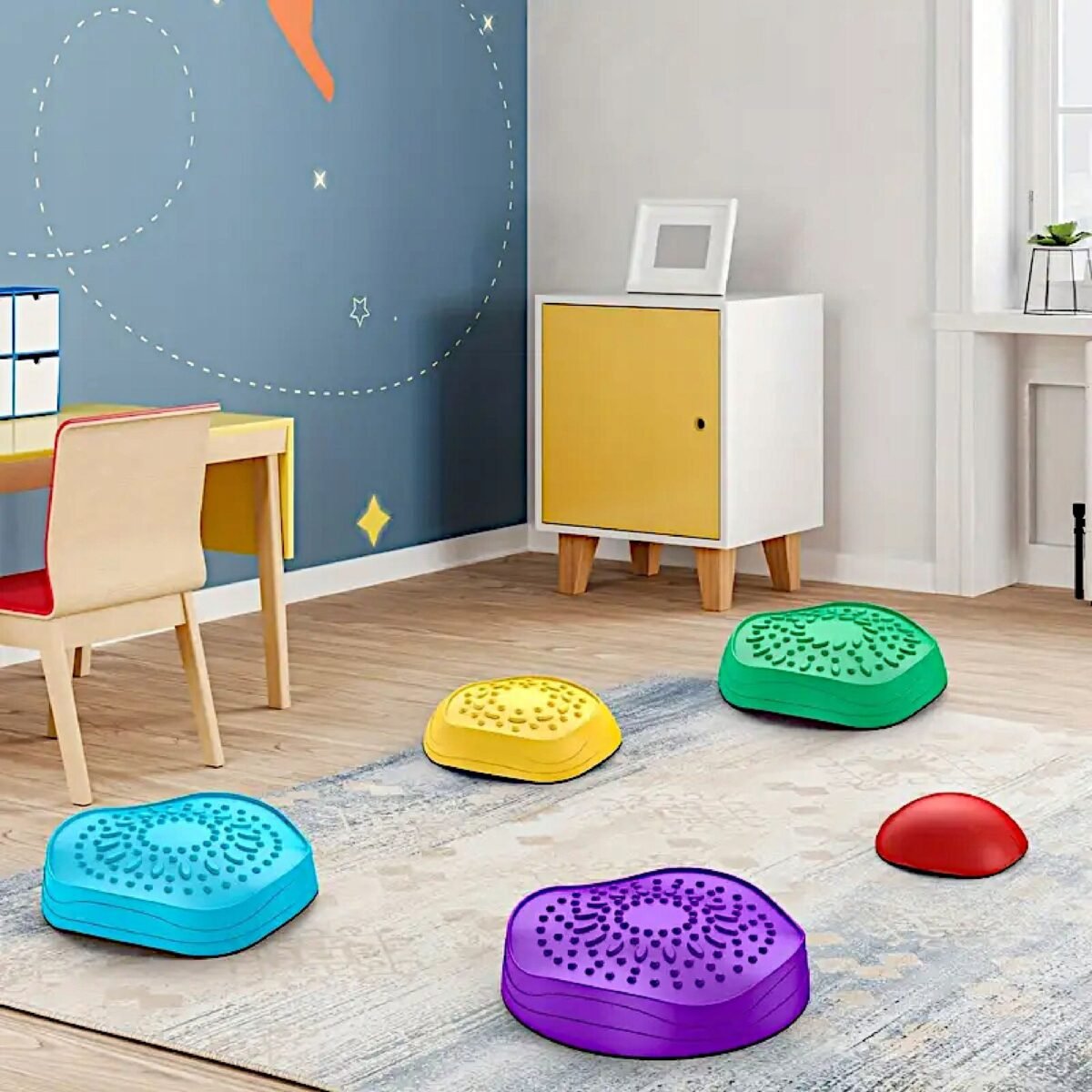 Sensorinių balansavimo akmenų rinkinys vaikams, 5 vnt. – Paveikslėlis 5