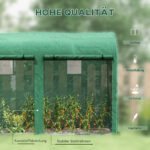 Šiltnamis su plieniniu rėmu, 4 langais ir dvejomis durimis, 300x100x200 cm – Paveikslėlis 4