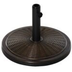 Skėčio stovas 14 kg su ratano imitacija skirtas 35/38/48 mm kotams