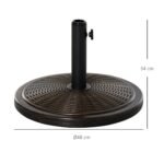 Skėčio stovas 14 kg su ratano imitacija skirtas 35/38/48 mm kotams – Paveikslėlis 3
