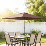 Skėtis nuo saulės 300 x 200 cm, reguliuojamas pasvirimo kampu – Paveikslėlis 9