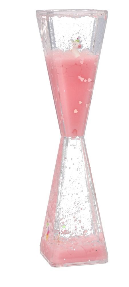 Skystas smėlio laikrodis 3D Vienaragis