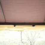 Sodo paviljonas su tinkleliu nuo uodų, uždengiamomis šoninėmis sienelėmis ir dvigubu stogu – Paveikslėlis 8