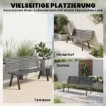 Sodo suoliukas trivietis atsparus oro sąlygoms – Paveikslėlis 8