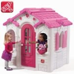 Sodo žaidimų namelis su širdelėmis ir virtuvėle – Paveikslėlis 2