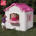 Sodo žaidimų namelis su širdelėmis ir virtuvėle – Paveikslėlis 3