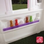 Sodo žaidimų namelis su širdelėmis ir virtuvėle – Paveikslėlis 5