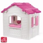 Sodo žaidimų namelis su širdelėmis ir virtuvėle – Paveikslėlis 9