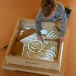 Spalvas keičianti sensorinė LED panelė - šviesos stalas su pulteliu – Paveikslėlis 2