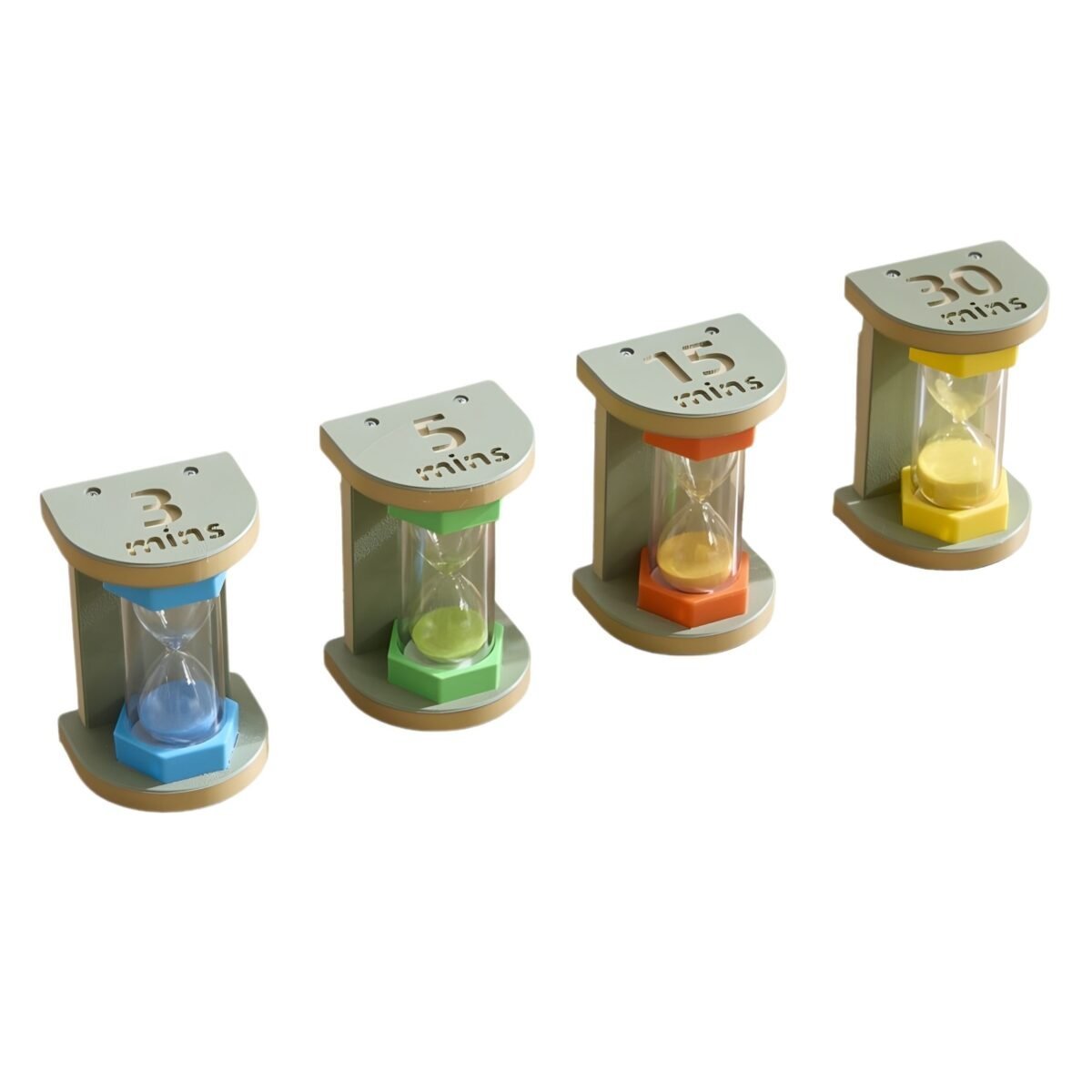 Spalvingas smėlio laikrodžių rinkinys laiko valdymui – Paveikslėlis 5