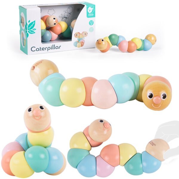 Spalvotas medinis lankstomas vikšras