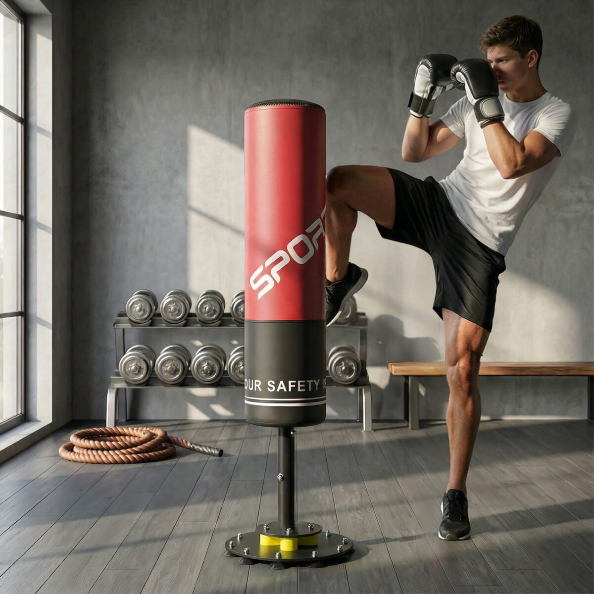 Stovimas bokso maišas 135 cm su amortizacija – Paveikslėlis 2