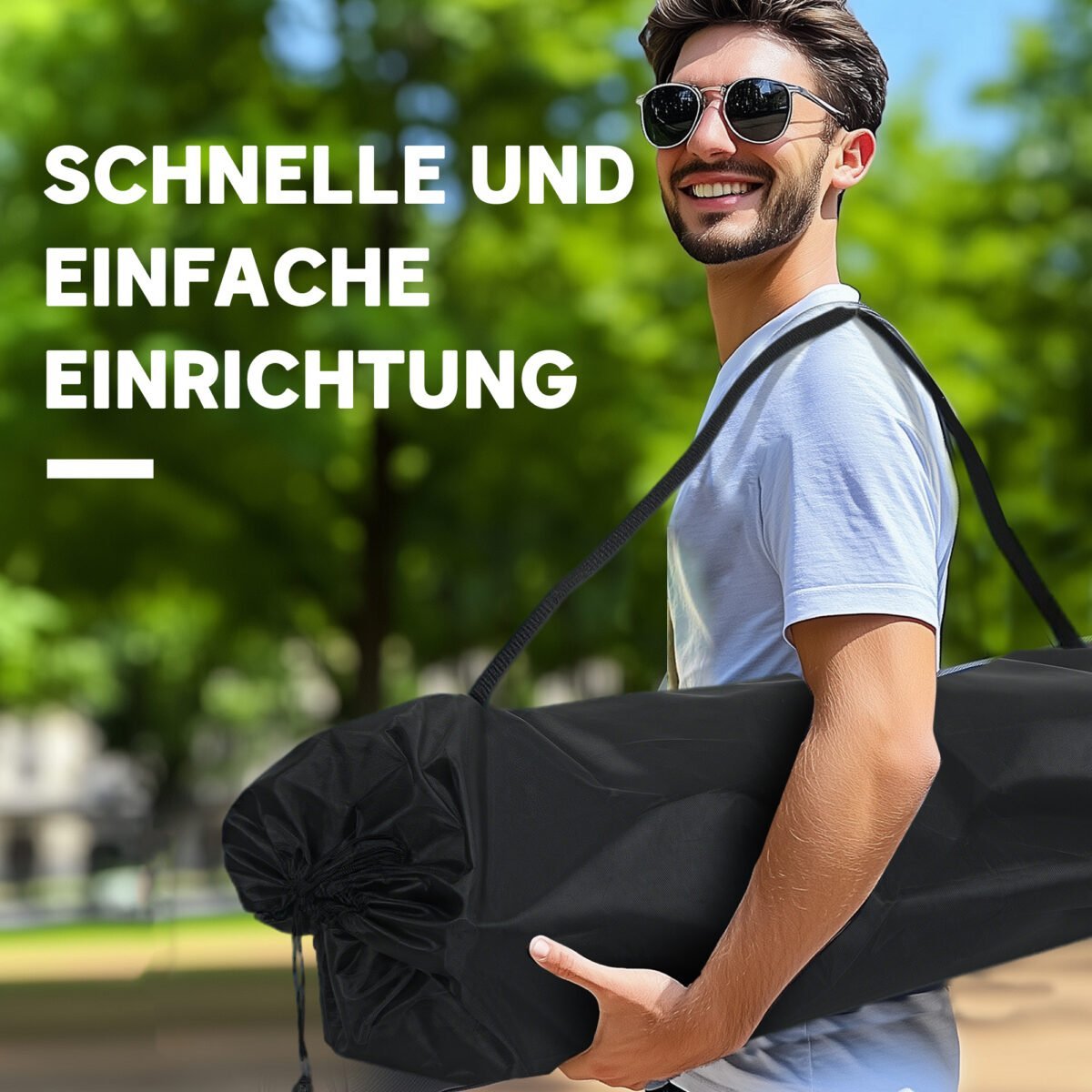 Sulankstoma dvivietė kempingo kėdė su gėrimų laikikliais – Paveikslėlis 6