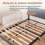 Sulankstoma kūdikių lovos apsauga su nuimamu užvalkalu (Balta) – Paveikslėlis 3