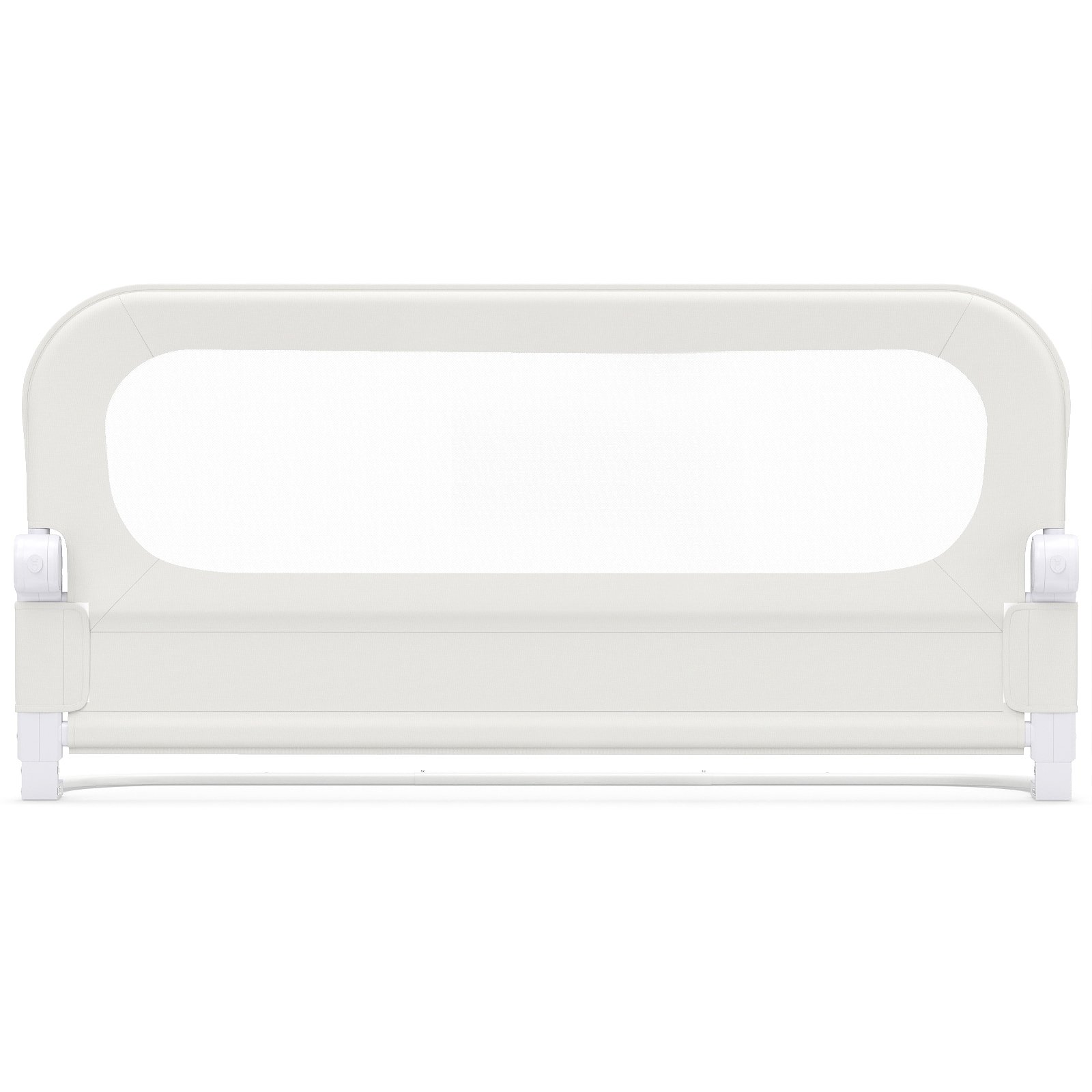 Sulankstoma kūdikių lovos apsauga su nuimamu užvalkalu (Balta)