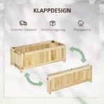 Sulankstoma medžio masyvo aukšta lysvė