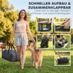 Sulankstoma šunų transportavimo dėžė su plaunamu kilimėliu – Paveikslėlis 4