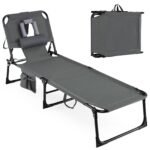 Sulankstomas Gultas su Reguliuojama Atlošo Padėtimi ir Angomis Veidui bei Rankoms (Pilka)