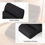 Sulankstomas grindų gultas su reguliuojamu atlošu ir miegojimo funkcija (Juoda) – Paveikslėlis 3