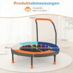 Sulankstomas mini batutas vaikams su LED apšvietimu (Tamsiai mėlyna) – Paveikslėlis 2