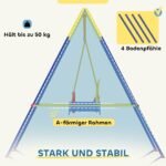 Sulankstomos vaikiškos sūpynės su stovu 3-in-1