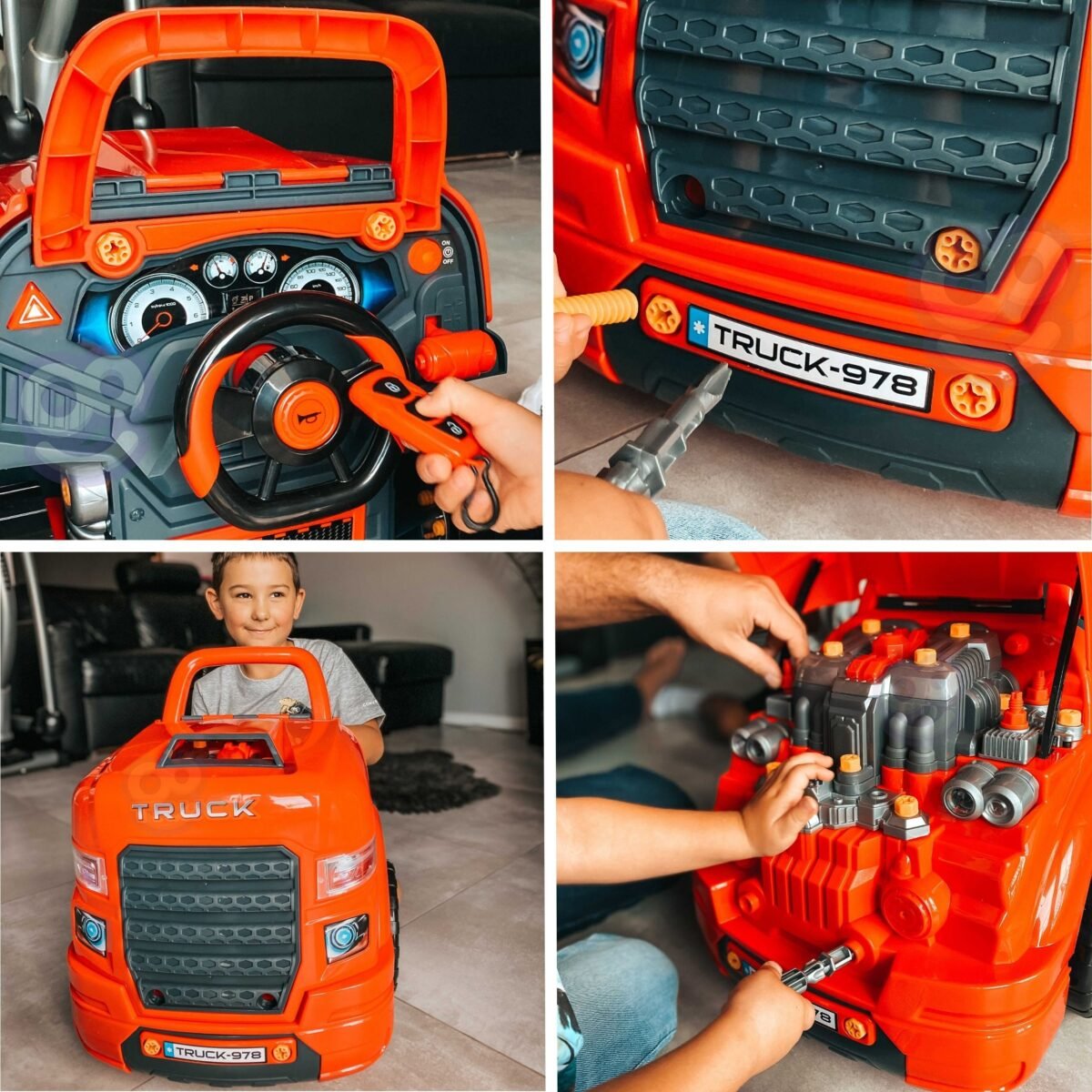 Sunkvežimio modelio mechaniko rinkinys su įrankiais, 61 vnt. – Paveikslėlis 3