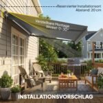 Terasos markizė su reguliuojamu nuolydžio kampu 350 x 300 cm – Paveikslėlis 7