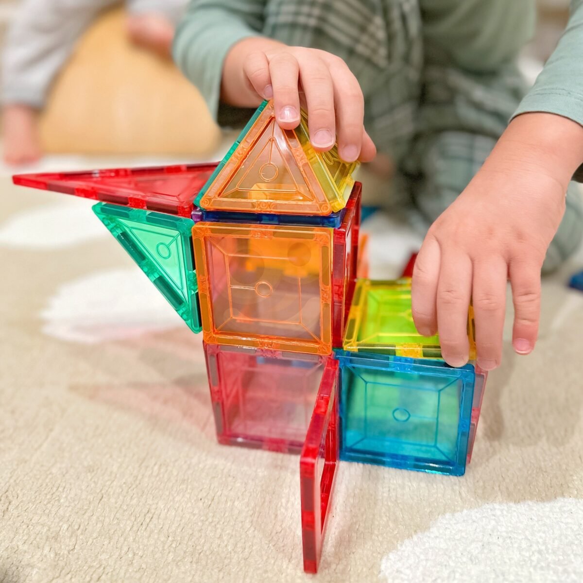 Trimatės magnetinės Montessori konstravimo kaladėlės – Paveikslėlis 5