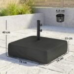 Tvirtas skėčio nuo saulės stovas 48 mm strypams, užpildomas iki 80 kg – Paveikslėlis 3