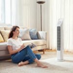 Tylus bokštinis ventiliatorius su nuotolinio valdymo pulteliu ir laikmačiu – Paveikslėlis 2